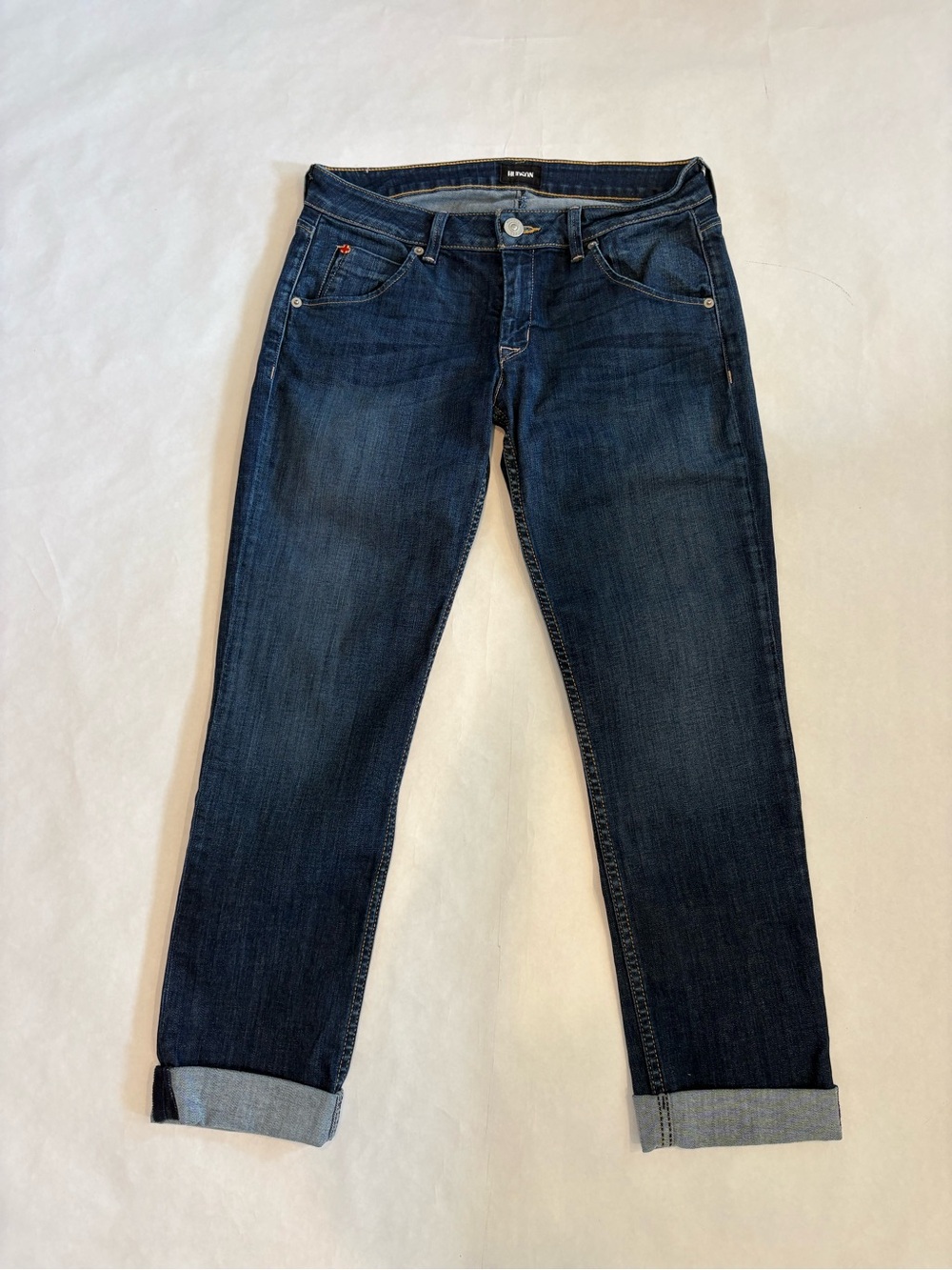 Hudson Jeans Women's Dark Blue Boyfriend Denim